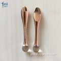 Round Airless Bottle Rose Gold UV Plastic Cosmetic Spatula Makeup Tools Factory